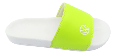 Chinelo Slide Branco Com Amarelo Volkswagen 35/36 Original