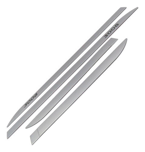 Jogo Friso Lateral Peugeot 3008 2021 2024 Cinza Artense Op6