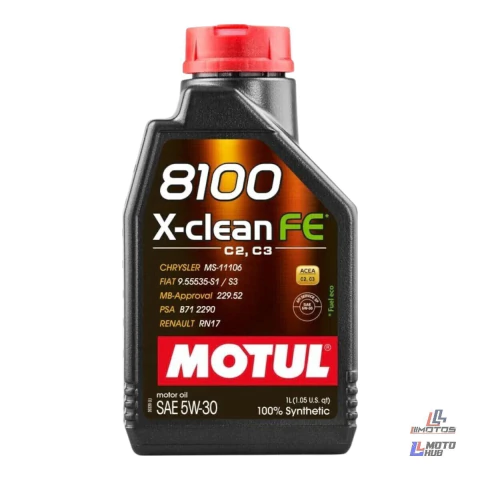 Oleo Motor 4t 5w30 8100 X-Clean Fe Sinteticoo 1l Motul