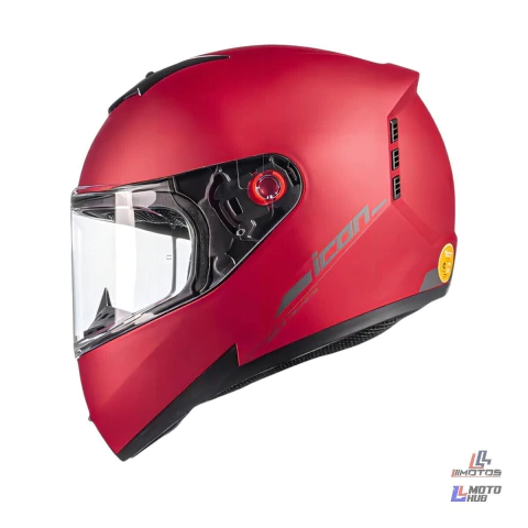 Capacete Icon 23 Classic Vermelho Fosco/Grafite Peels Tamanho 60