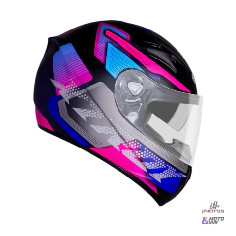 Capacete X Troy Furious Preto Fosco/Rosa (1276060f07) Ebf Tamanho 60