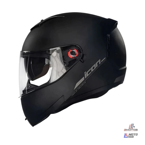 Capacete Icon Classic Preto Fosco/Grafite Peels Tamanho 62