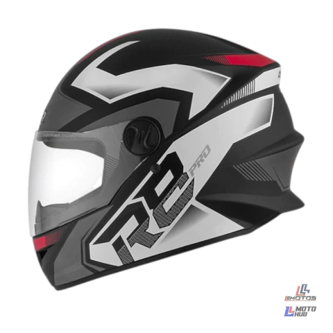 Capacete R8 Pro Fosco Preto/Vermelho (979ptvmf) Pro Tork Tamanho 62