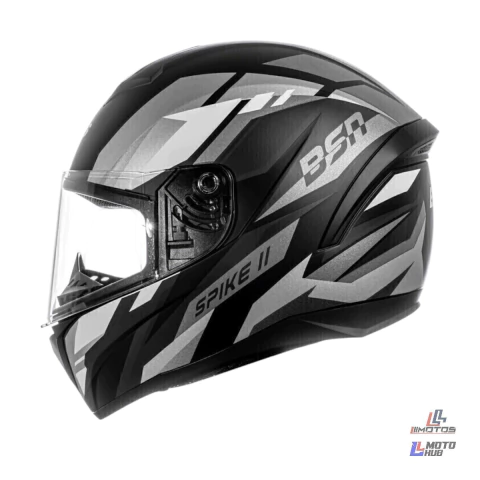 Capacete Spike Ii Bsn Preto Fosco/Grafite Peels Tamanho 56