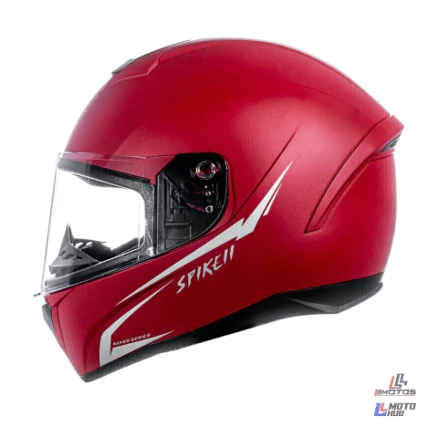Capacete Spike Ii Nkd Vermelho Fosco/Prata Peels Tamanho 58