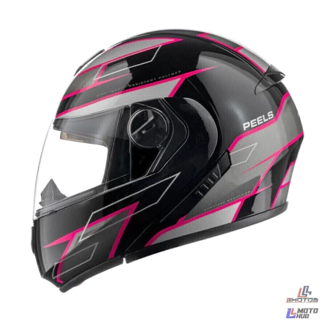 Capacete U-Rb2 Podium Preto/Rosa Peels Tamanho 56