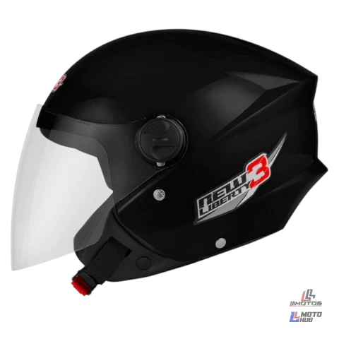 Capacete New Liberty 3 Preto (488pt) Pro Tork Tamanho 56