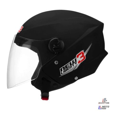 Capacete New Liberty 3 Preto Fosco (489ptf) Pro Tork Tamanho 58