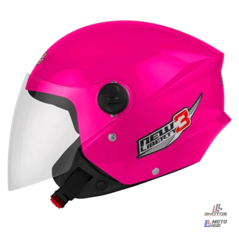 Capacete New Liberty 3 Rosa (489rs) Pro Tork Tamanho 58