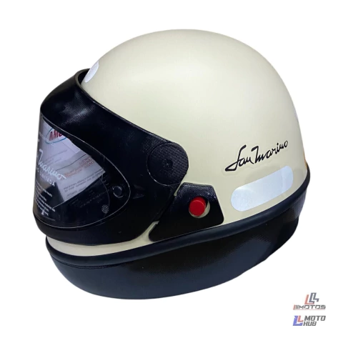 Capacete San Marino Colors Bege Taurus Tamanho 60