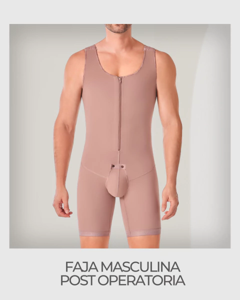 Faja Post-Op Chaleco Masculino | Alta Compresión Médica - comprar online