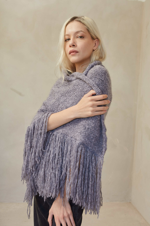 Poncho Inti - Gris - comprar online