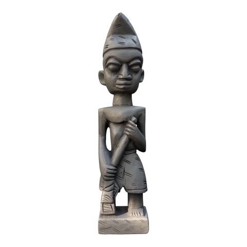 Ogum Escultura Africana em Madeira