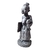Imagem Xango 70 Cm Escultura Africana em Madeira Artesanal - Nigéria Artigos Religiosos