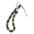 Ileke Africano Fios Miçangas Monjolo - Azul e Amarelo