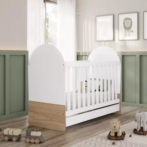 BERÇO MINI CAMA MAGIA MAGIA BRANCO JEQUITIBA - HENN