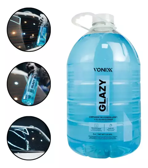 Limpiador De Vidrios Vonixx Glazy Glass Cleaner 5lts 4en1