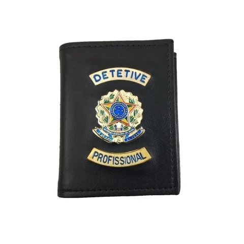 Carteira Porta Funcional Brasão Detetive Profissional