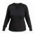 Blusa Feminina de Lã Decote V Com Elastano - Preta