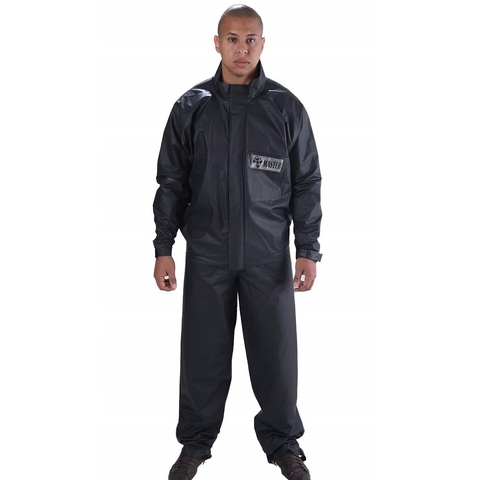 Conjunto de Motoqueiro PVC Preto