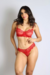 Conjunto Feminino Em Tule Com Detalhes Em Renda Bianca - Vermelho na internet