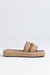 FLAT SERENA - RAFIA NATURAL COM CARAMELO - comprar online
