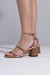 SANDÁLIA AMANDA - SALTO BLOCO ROSE - comprar online