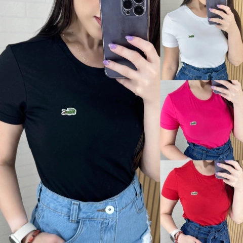 T-Shirt Baby Look Básica Blusas Femininas Escolha Cor e Tamanho Premium - comprar online