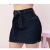 Saia Jeans Feminina Cintura Alta Com Lycra e Levanta Bumbum Acompanha Cinto Moda Gringa