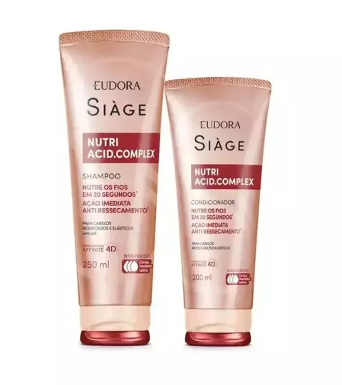 Kit Siàge Nutri Acid.Complex: Shampoo 250ml + Condicionador 200ml