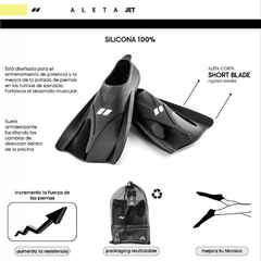 Aletas Pata De Rana Jet Fin Natación Silicona Aquon - tienda online