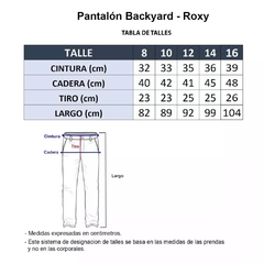 Pantalón Nena Backyard Impermeable 10k Roxy en internet