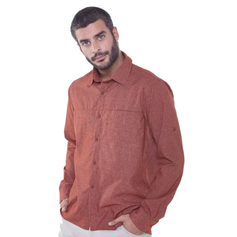 Camisa Bolt Terracota Trekking Secado Rápido Filtro Uv Montagne - comprar online