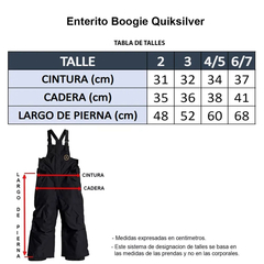 Pantalon Enterito Boogie Impermeable 10K Abrigo Quiksilver - EL ANDINO OUTDOOR