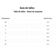 Botas Neoprene 4mm Dedo Separado Thermoskin en internet