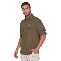 Camisa Manga Larga Botsuana Trekking Secado Rápido Filtro Uv Montagne