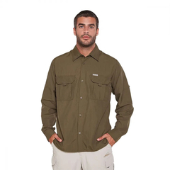 Camisa Manga Larga Botsuana Trekking Secado Rápido Filtro Uv Montagne