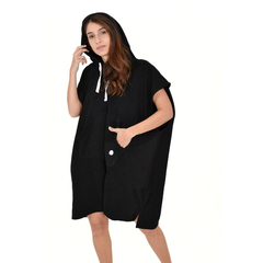Toallón Cambiador Poncho Black Unisex Folau - comprar online