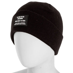 Gorro Mujer Label Negro Tejido DC - comprar online