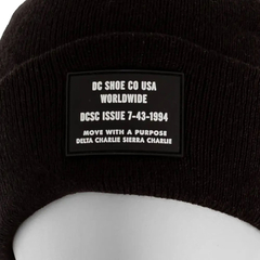 Gorro Mujer Label Negro Tejido DC - EL ANDINO OUTDOOR