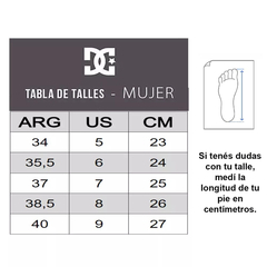 Zapatillas Mujer Shoes Court Graffik Ss Mnt DC - EL ANDINO OUTDOOR