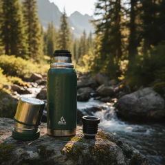 Termo Acero Inoxidable Lhotse Riseone 1 Litro Doble Tapón