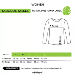 Remera Lycra Mujer Manga Larga Protección Uv 50 Folau en internet