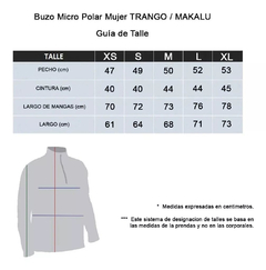 Buzo Micropolar Mujer Trango Makalu en internet