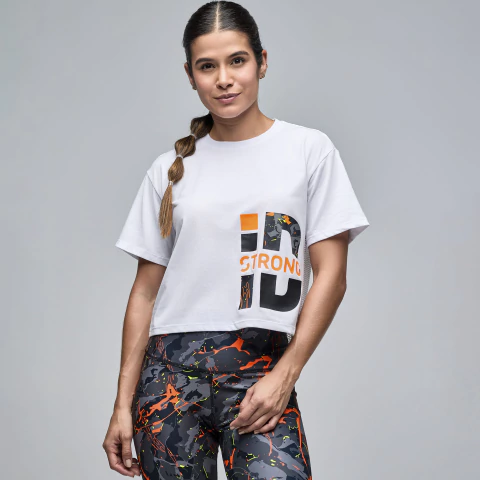 STRONG iD Boxy Top With Mesh Back