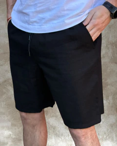 BERMUDA MILANO DE LINO - Negro en internet