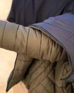 CAMPERA PUFFER REVERSIBLE - NEGRA/VERDE OLIVA - tienda online