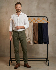 Imagen de PANTALÓN GABARDINA AZUL MARINO