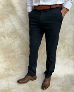 PANTALÓN DE VESTIR - AZUL - comprar online