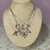 Cadena letra chunky plateada